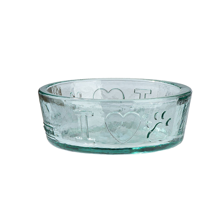 GILDE Glas-Fressnapf Pfotenmotive (14 cm)