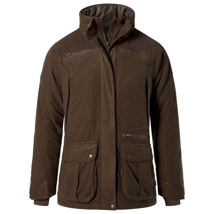 Pinewood Smaland Forest Padded Damen-Jacke Suede Braun