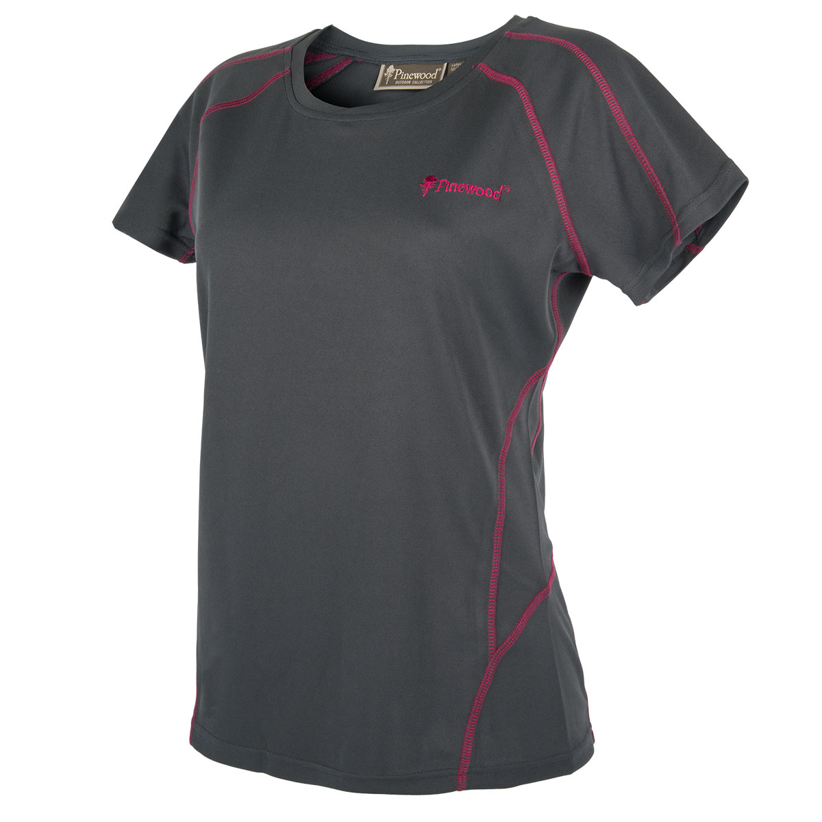 Pinewood Damen T-Shirt Activ Grau/Pink im Pareyshop