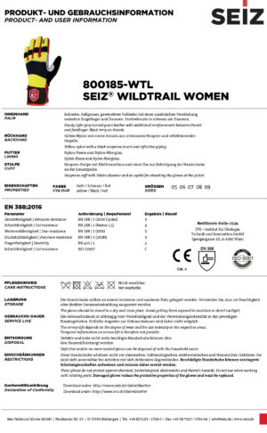 Seiz Wildtrail Damen-Handschuhe im Pareyshop