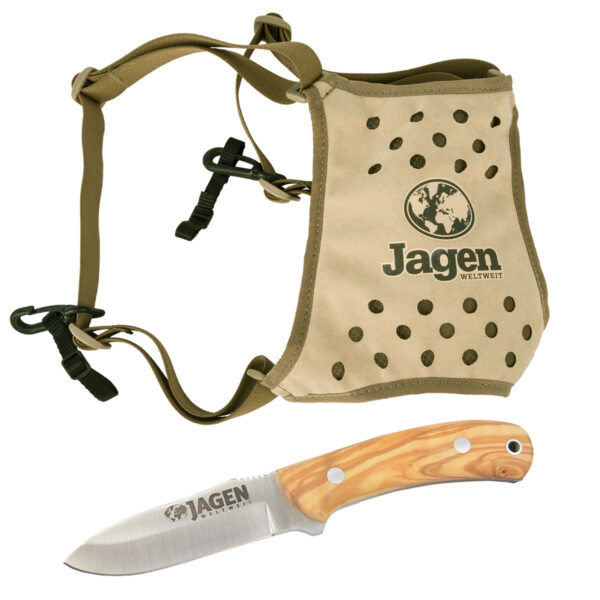 Set: JAGEN WELTWEIT Messer + Fernglasgurt im Pareyshop