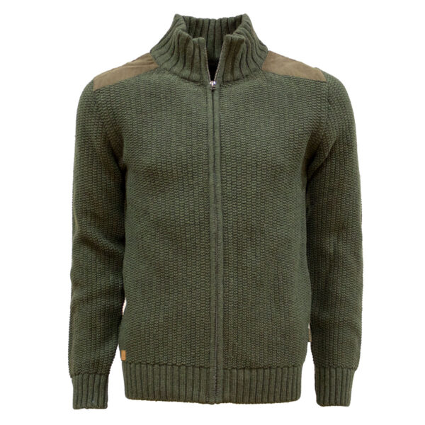 Wild & Wald Herren-Jagdstrickjacke Ris Oliv im Pareyshop