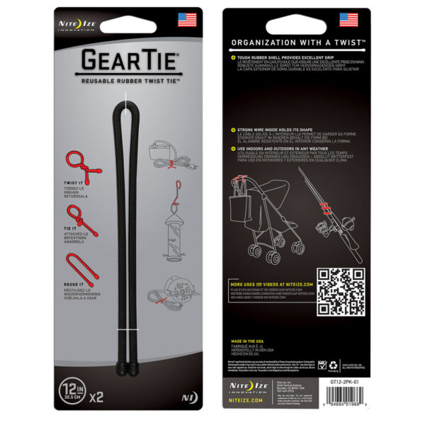 Nite Ize Gear Tie Gr. 12 schwarz im Pareyshop