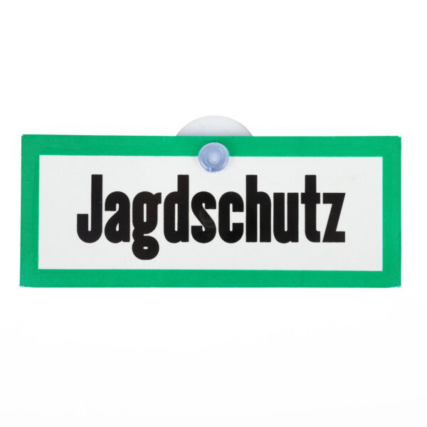 Aluminum-Autoschild "Jagdschutz" im Pareyshop