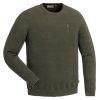 Pinewood Herren-Sweater Värnamo Grün Meliert im Pareyshop