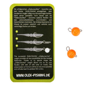 Olek-Fishing Cheburaschka Tungsten Orange UV 5 Gramm im Pareyshop