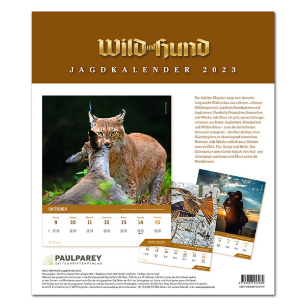 WILD UND HUND Edition: Jagdkalender Tischvariante 2023 im Pareyshop