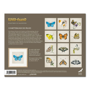 WILD UND HUND Edition: Schmetterlinge des Feldes Kunstdruck-Kalender 2023 im Pareyshop
