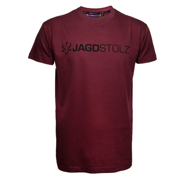Jagdstolz T-Shirt Bordeaux Logo Black im Pareyshop