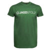 Jagdstolz T-Shirt Grün Melange Logo Weiss im Pareyshop