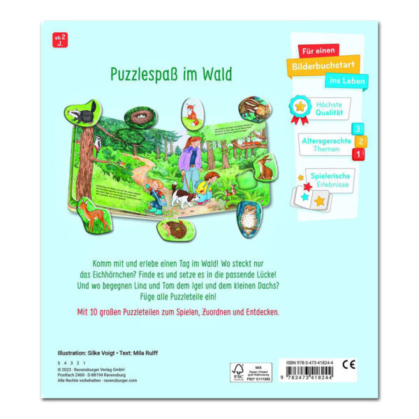 Mein großes Puzzle-Spielbuch: Wald im Pareyshop
