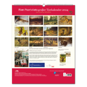 Rien Poortvliets großer Tierkalender 2024 im Pareyshop