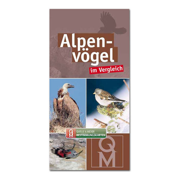 Bestimmungskarte: Alpenvögel im Vergleich im Pareyshop