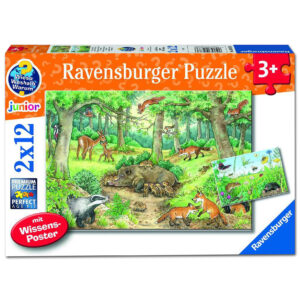 Ravensburger Kinderpuzzle - Tiere im Wald und auf der Wiese im Pareyshop