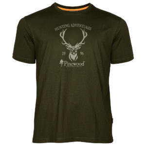 Pinewood Red Deer T-Shirt Grün im Pareyshop