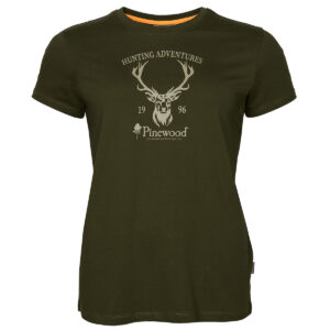 Pinewood Red Deer Damen T-Shirt Grün im Pareyshop