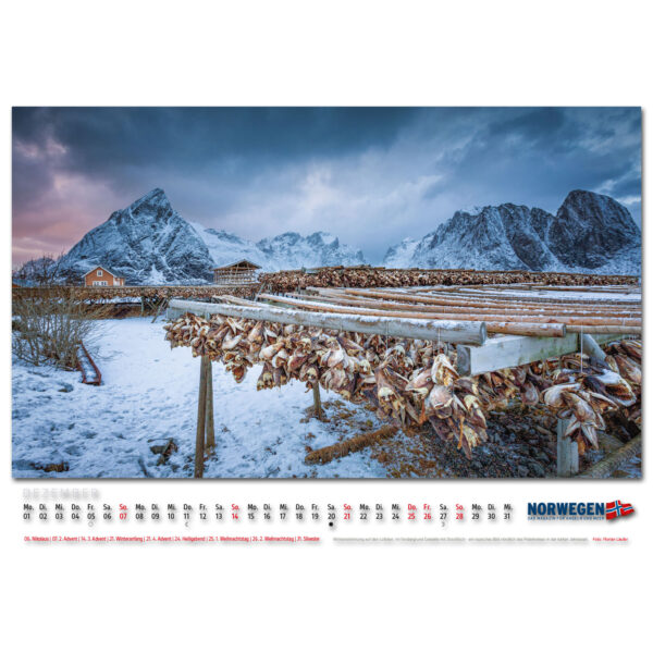 FISCH & FANG Edition: Norwegen Kalender 2025 im Pareyshop