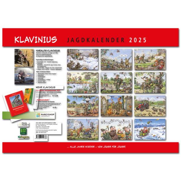 DJZ Edition: Klavinius Jagdkalender 2025 im Pareyshop