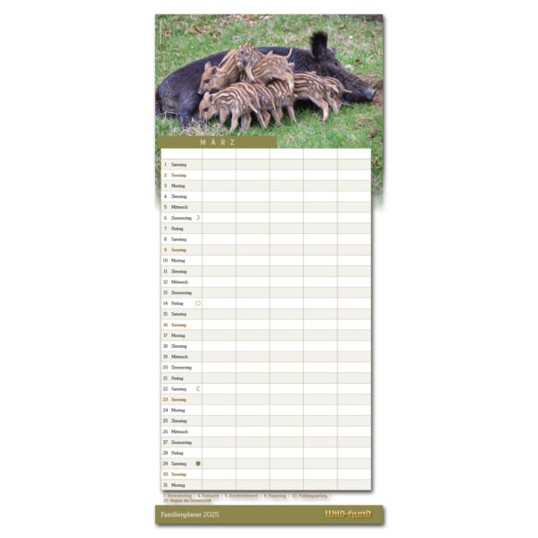 WILD UND HUND Edition: Familienplaner Kalender 2025 im Pareyshop