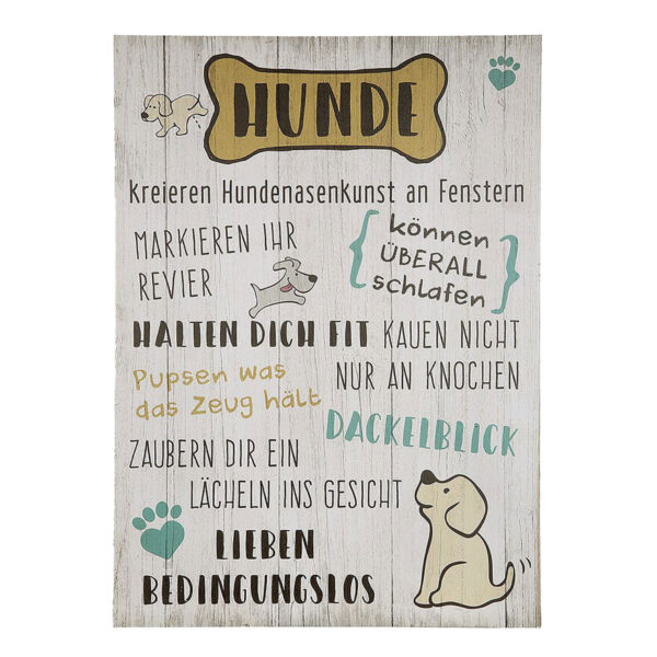 GILDE Schild Hunde im Pareyshop